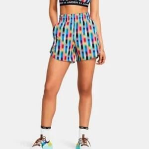 Under Armour Flex Woven Athletic 5 inch Pride Shorts Rainbow Size 3X